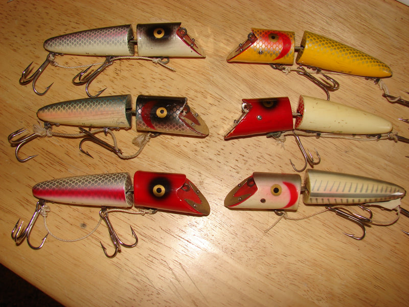Heddon King Zig Wag Antique Lure - Fin & Flame